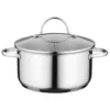 BergHOFF Essentials Comfort 3.3 qt. Round Stainless Steel Casserole Dish with Glass Lid