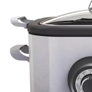 BLACK+DECKER 6.5 Quart Stainless Steel Slow Cooker