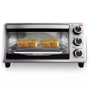 BLACK+DECKER 4-Slice Stainless Steel Toaster Oven