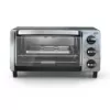 BLACK+DECKER 1150 W 4-Slice Stainless Steel Convection Toaster Oven with Built-In Timer