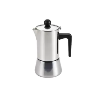 BonJour 4-Cup Stovetop Espresso Maker in Stainless Steel