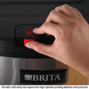 Brita Bottom-Loading Water Cooler with Built-In Filter, Stainless-Steel, Never Buy Plastic Bottled Water Again