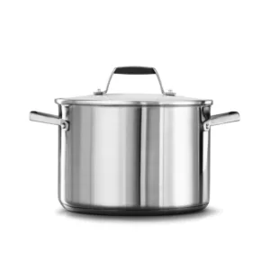 Calphalon Select 5 qt. Round Stainless Steel Dutch Oven with Glass Lid