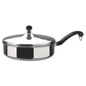 Farberware Classic Series 8 in. Stainless Steel Nonstick Frying Pan with Glass Lid