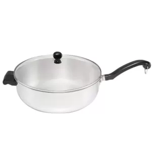 Farberware Classic Series 12 in. Stainless Steel Skillet with Glass Lid