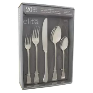 GIBSON elite Monteverdi 20-Piece Flatware Set (Service for 4)