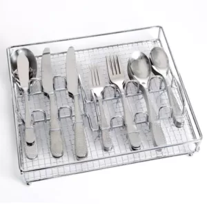 Gibson Home Hammered 46-Piece Stainless Steel Flatware Set (Service for 8)