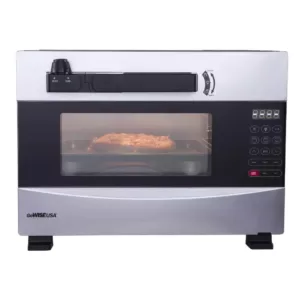 GoWISE USA 1600-Watts Stainless Steel 27 Qt. Electric Programmable Pressure Oven with Rotisserie Function and DIY Presets