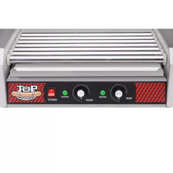 Great Northern Commercial 1400-Watts 18-Hot Dog 7-Roller Grilling Machine with Cover