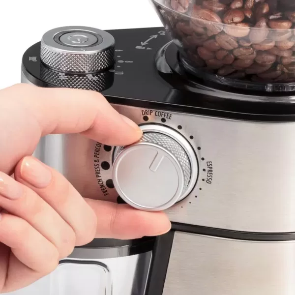 Hamilton Beach 16 oz Stainless Steel Burr Coffee Grinder