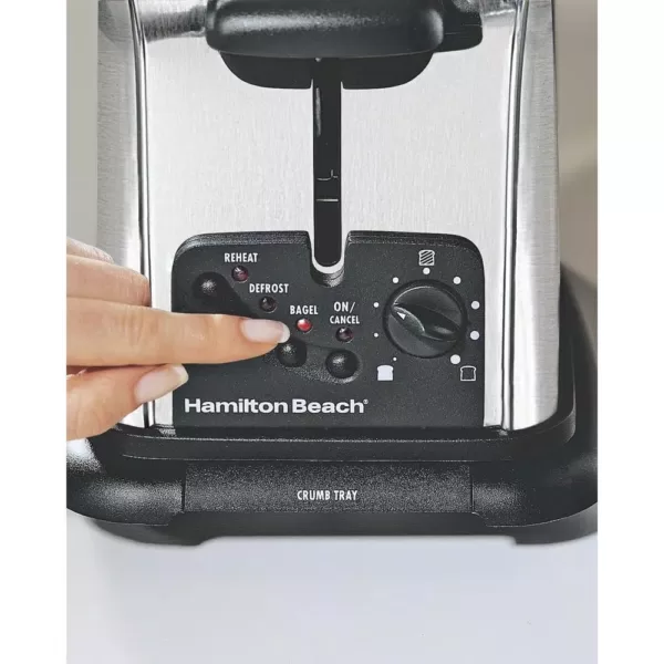 Hamilton Beach Classic 2-Slice Stainless Steel Wide Slot Toaster