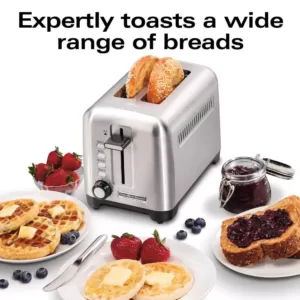 Hamilton Beach Pro 2-Slice Stainless Steel Wide Slot Toaster