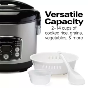 Hamilton Beach 14-Cup Stainless Steel Rice/Hot Cereal Cooker