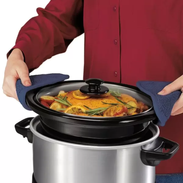 Hamilton Beach 4 Qt. Stainless Steel Slow Cooker with Built in Timer