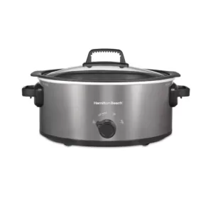 Hamilton Beach Stovetop Sear and Cook 6 qt. Gray Slow Cooker