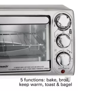 Hamilton Beach 1100-Watt 4-Slice Stainless Steel Toaster Oven