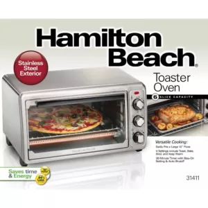 Hamilton Beach 1440-Watt 6-Slice Stainless Steel Toaster Oven