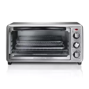 Hamilton Beach Sure Crisp 1440 W 6-Slice Stainless Steel Toaster Oven with Air Fry