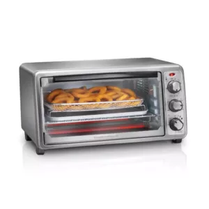 Hamilton Beach Sure Crisp 1440 W 6-Slice Stainless Steel Toaster Oven with Air Fry