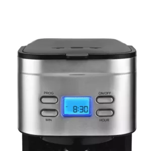 KALORIK 12-Cup Stainless Steel Programmable Digital Coffee Maker