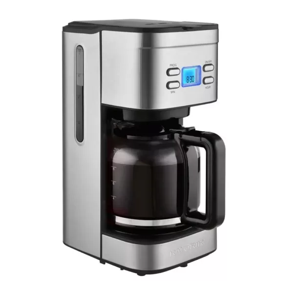 KALORIK 12-Cup Stainless Steel Programmable Digital Coffee Maker