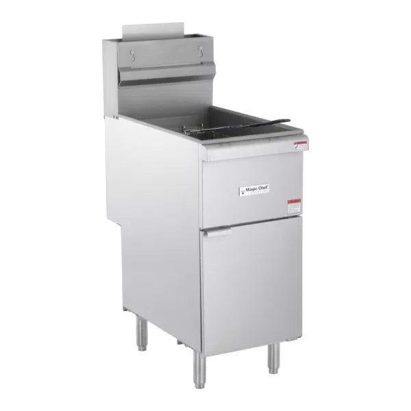 Magic Chef 20.80 Qt. 40 lbs. Stainless Steel Natural Gas Commercial Fryer