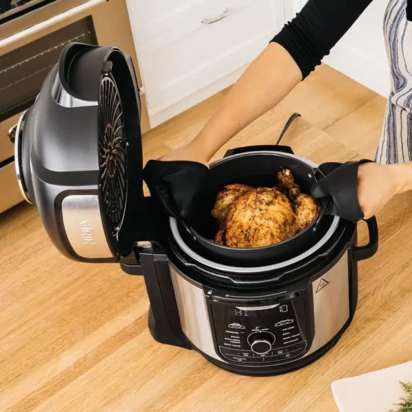 NINJA Foodi Deluxe 8 qt. Black Electric Pressure Cooker and Air Fryer