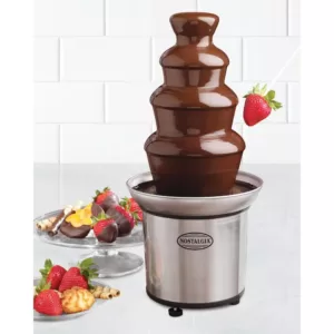 Nostalgia 2 lb. 3-Tier Chocolate Fondue Fountain