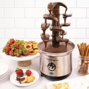 Nostalgia 3-Tier Stainless Steel Cascading Fondue Fountain