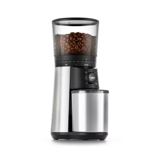 OXO 16 oz. Stainless Steel Conical Coffee Grinder with Adjustable Settings