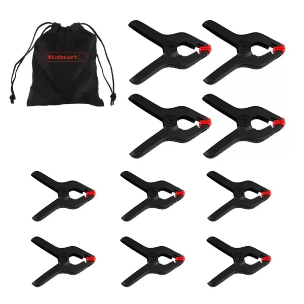 Stalwart Assorted Spring Clamps (10-Piece)