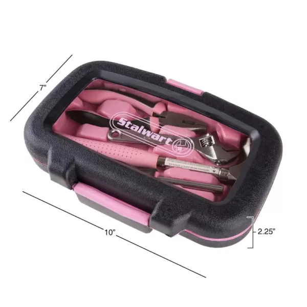 Stalwart Home Pink Tool Kit (15-Piece)