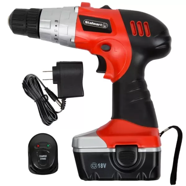 Stalwart 18-Volt 10 mm Cordless Drill