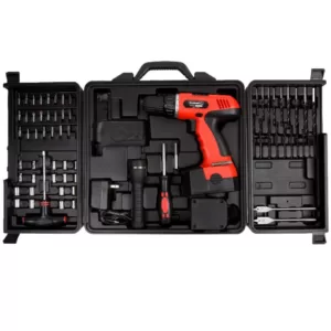 Stalwart 78-Piece 18-Volt Cordless 3/8 in. Drill Set