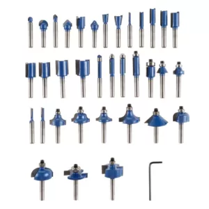 Stalwart Carbide Tipped Router Bit Set (35-Piece)