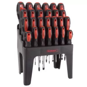 Stalwart Screwdriver Set with Stand and Magnetic Tips (26-Piece)