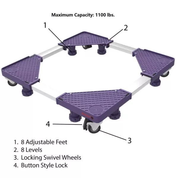 Stalwart 1100 lbs. 8 ft. Multi-Purpose Dolly