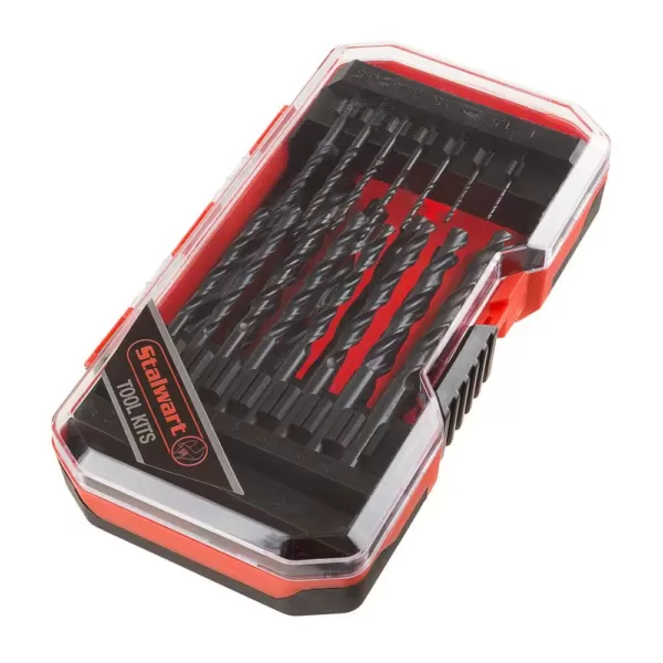 Stalwart Steel Black Oxide Finish Drill Bit Set with Case 21-Piece