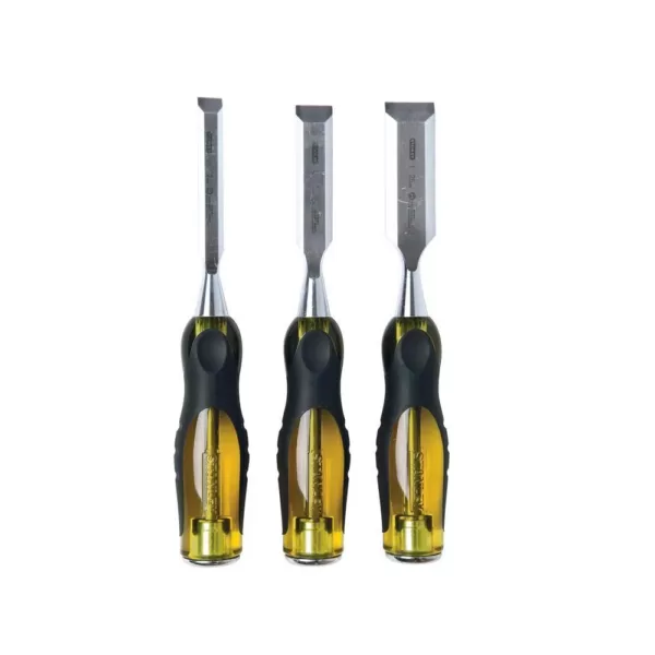 Stanley FatMax Thru-Tang Wood Chisel Set (3-Piece)