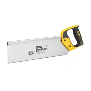 Stanley 14 in. Back Saw with Rubber Handle