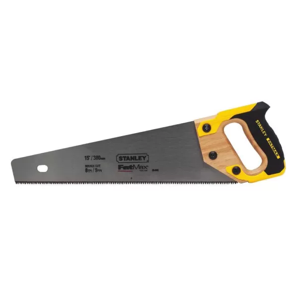 Stanley 15 in. FatMax Hand Saw with Wood Handle