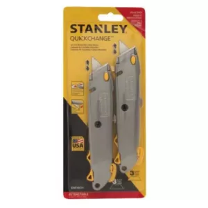 Stanley Quick Change Retractable Utility Knife (2-pack)