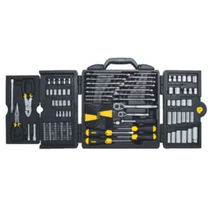 Stanley 1/4 in. & 3/8 in. Drive  SAE  Mechanics Tool Set (150-Piece)