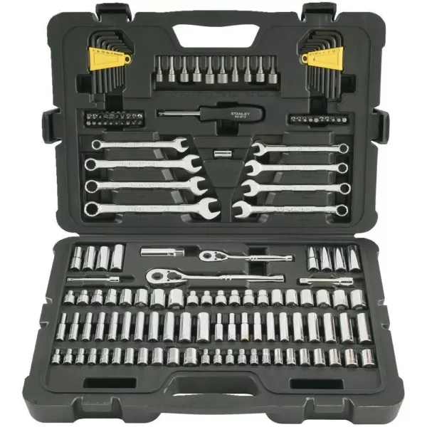 Stanley 1/4 in. & 3/8 in. Drive  SAE  Mechanics Tool Set (145-Piece)