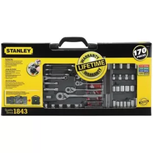 Stanley SAE & Metric Mechanics Tool Set (170-Piece)