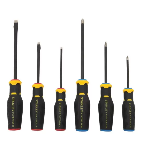 Stanley FATMAX Simulated Diamond Tip Standard and Phillips Screwdriver Set (6-Pieces)