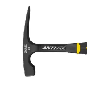 Stanley FatMax 20 oz. 11 in. AntiVibe Brick Hammer w/ Rubber Grip Handle