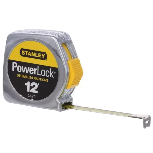 Stanley 12 ft. PowerLock Tape Measure w/ Decimal Scale