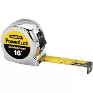 Stanley PowerLock 16 ft. x 1 in. Tape Measure with Blade Armor Coating