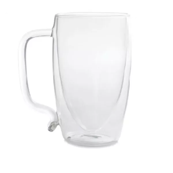 Starfrit 17 oz. Double-Wall Glass Beer Mug